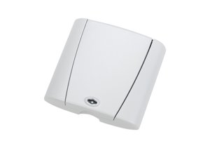 Optima metal cover assembly, with lock, white