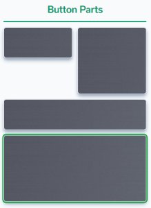 Dora 40x80 metal button, 1/2 Anthracite Gray